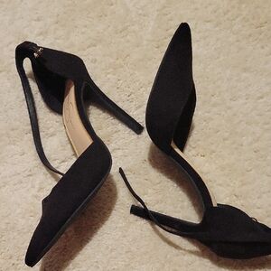Jessica Simpson Black Stiletto Heels with Ankle Straps